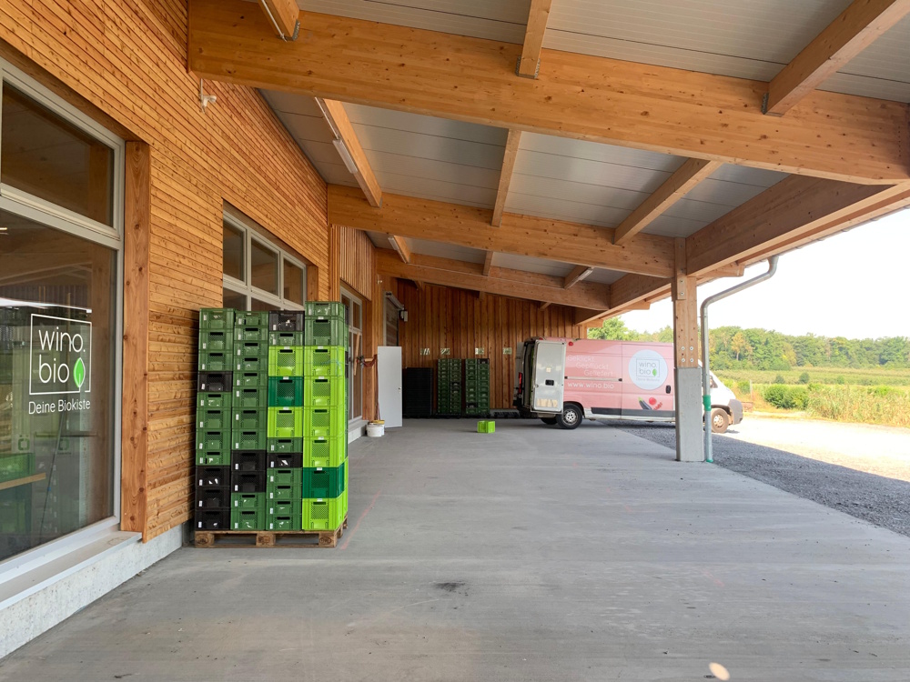 Wino Bio Biokistenlieferant Brackenheim Anbau Ladenfläche