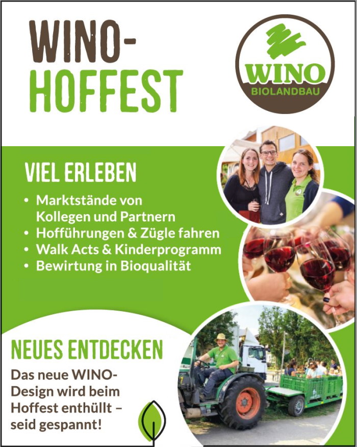 Hoffest fest Wino Bio